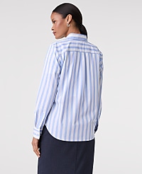 Petite Striped Relaxed Perfect Shirt carousel Product Image 2