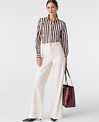 Petite Striped Relaxed Perfect Shirt carousel Product Image 3