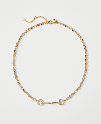 Metal Horsebit Necklace carousel Product Image 1