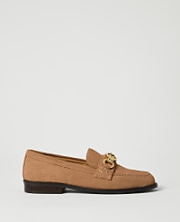 Hardware Embellished Suede Loafer carousel Product Image 1