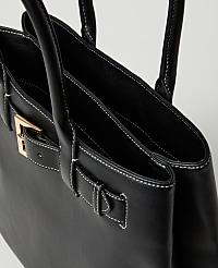 Belted Leather Tote carousel Product Image 2