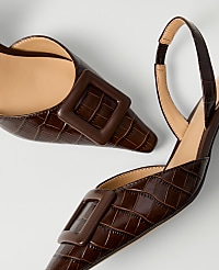 Croco Slingback Pump carousel Product Image 2
