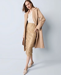 Petite Double Breasted Long Coat carousel Product Image 5