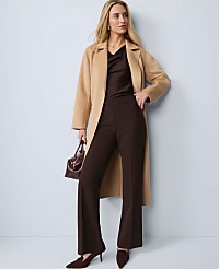 Petite Belted Notch Collar Coat carousel Product Image 6