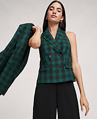 The Double Breasted Vest in Plaid carousel Product Image 3