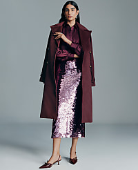 Sequin Column Midi Skirt carousel Product Image 4