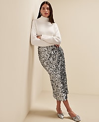 Sequin Column Midi Skirt carousel Product Image 6