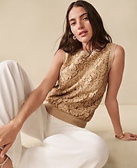 Lace Sweater Shell carousel Product Image 1