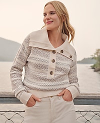 Weekend Fair Isle Polo Sweater carousel Product Image 5