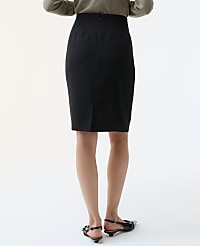 The Pocket Midi Skirt in Fluid Crepe carousel Product Image 3
