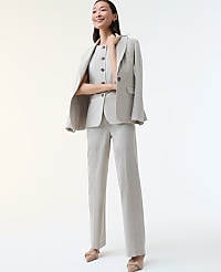 The Straight Trouser in Plaid carousel Product Image 1