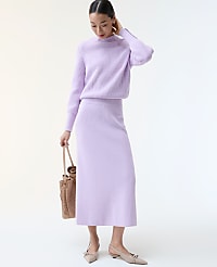 Ribbed Sweater Skirt carousel Product Image 1