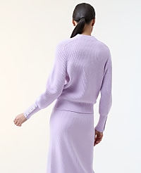 Ribbed Button Sweater carousel Product Image 2