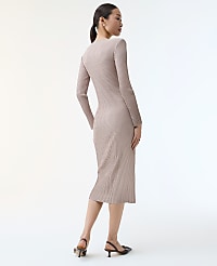 Ribbed Button Sweater Dress carousel Product Image 2