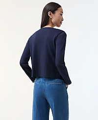 Fringe Trim Knit Jacket carousel Product Image 2