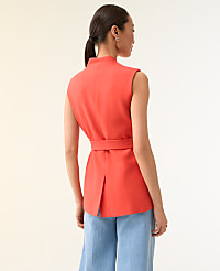 The Belted Long Vest carousel Product Image 2