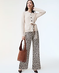 The Wide-Leg Jean in Animal Print carousel Product Image 1