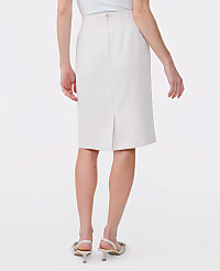 The Pocket Midi Skirt in Fluid Crepe carousel Product Image 3
