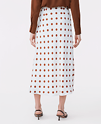 Dotted Satin Bias Slip Skirt carousel Product Image 3