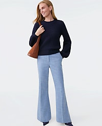 The Margot Trouser in Herringbone carousel Product Image 1