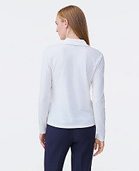 Petite Split Neck Button Down Shirt carousel Product Image 2