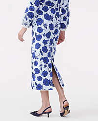 Floral Sweater Pencil Skirt carousel Product Image 3