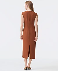 Crew Neck Twist Sheath Dress carousel Product Image 2
