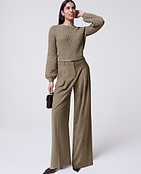 The Petite Pleated Wide-Leg Pant carousel Product Image 1