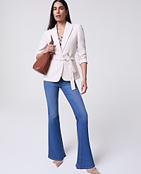 The Petite Belted Blazer in Fluid Crepe carousel Product Image 4