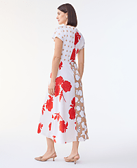 Floral Collage Twisted Midi Dress carousel Product Image 2