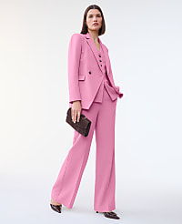 The Wide-Leg Flare Trouser in Fluid Crepe carousel Product Image 1