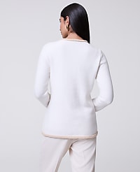 Textured Trim Sweater Jacket carousel Product Image 2