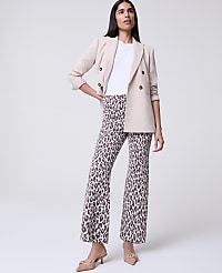 The Flare Sweater Pant in Animal Print carousel Product Image 1