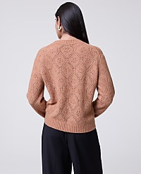 Pointelle Crew Neck Sweater carousel Product Image 2
