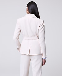 The Belted Blazer in Fluid Crepe carousel Product Image 2