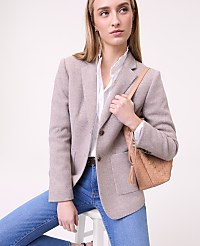 Weekend Greenwich Blazer in Brushed Knit carousel Product Image 3
