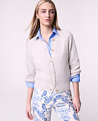 Weekend Cozy Crew Neck Cardigan carousel Product Image 1