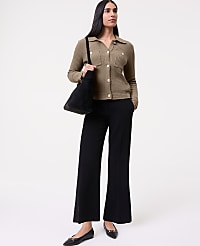 The Relaxed Jayne Trouser in Textured Crepe carousel Product Image 4