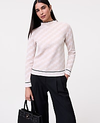 Geo Mock Neck Sweater carousel Product Image 3