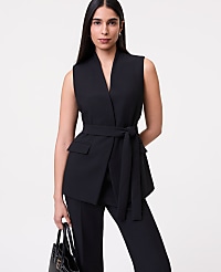 The Belted Long Vest carousel Product Image 1