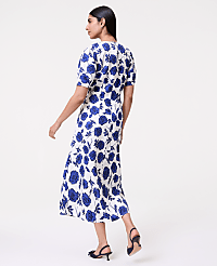 Floral Linen Blend Midi Dress carousel Product Image 2