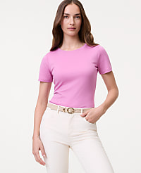 Petite Weekend Crew Neck Tee carousel Product Image 1