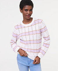 Textured Stitch Striped Sweater carousel Product Image 1