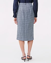 Tweed Button Front Pencil Skirt carousel Product Image 3