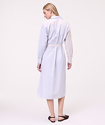 Petite Weekend Striped Midi Shirtdress carousel Product Image 2