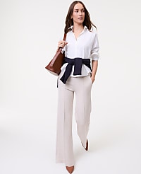 Petite Weekend Wide-Leg Pant in CloudPlush carousel Product Image 4