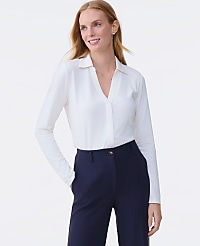 Split Neck Button Down Shirt carousel Product Image 1