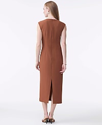 Petite Crew Neck Twist Sheath Dress carousel Product Image 2