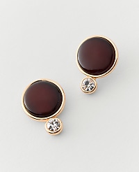 Crystal Stone Stud Earrings carousel Product Image 1