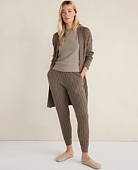 Haven Well Within Organic Cotton Cashmere Cable Cardigan carousel Product Image 3